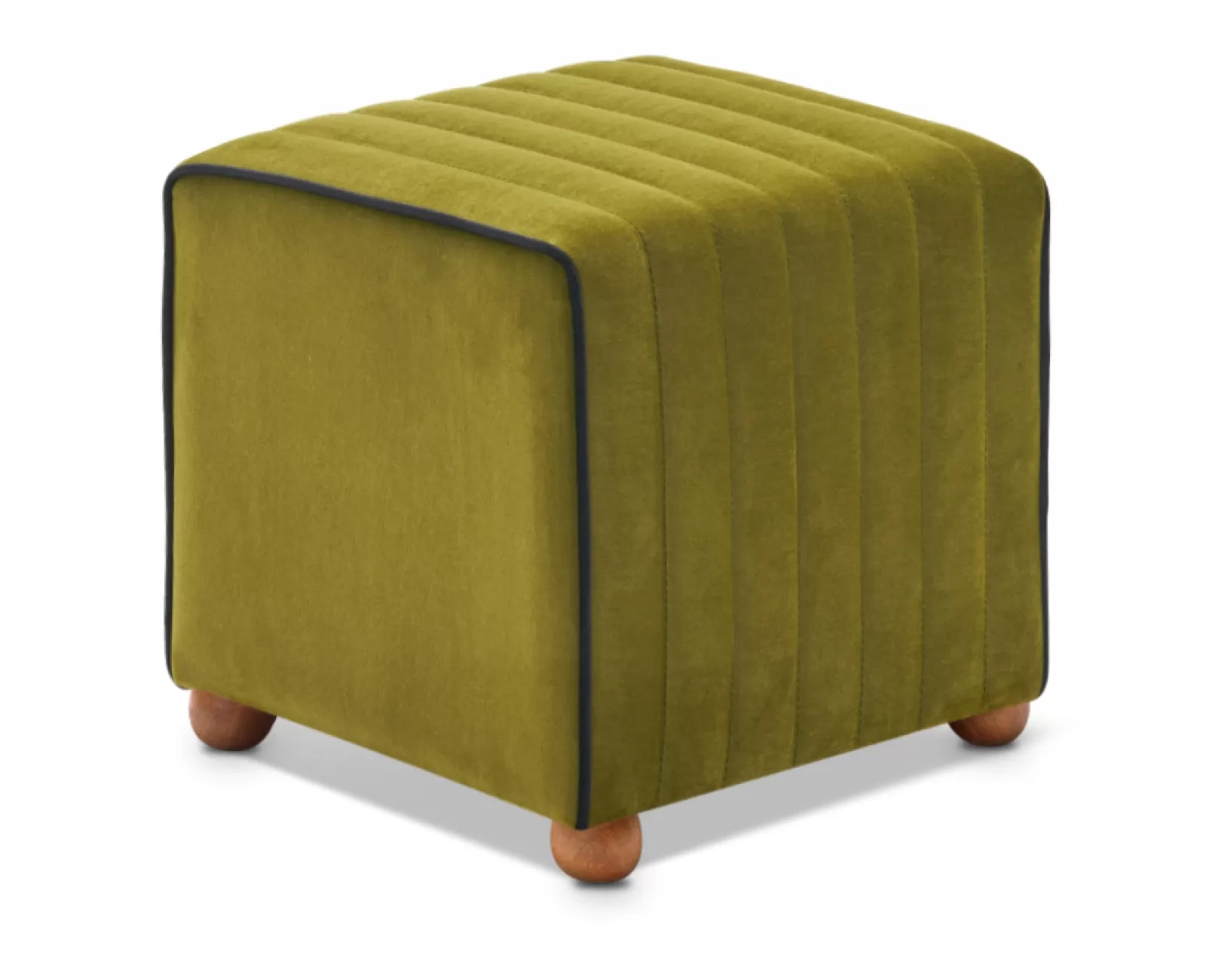 Σκαμπώ Mona βελούδινο χρώμα πράσινο 40x40x40εκ. | Mypouf.gr Σκαμπώ Mona βελούδινο χρώμα πράσινο 40x40x40εκ. | Mypouf.gr