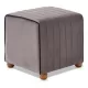 Σκαμπώ Mona βελούδινο χρώμα γκρι 40x40x40εκ. | Mypouf.gr Σκαμπώ Mona βελούδινο χρώμα γκρι 40x40x40εκ. | Mypouf.gr