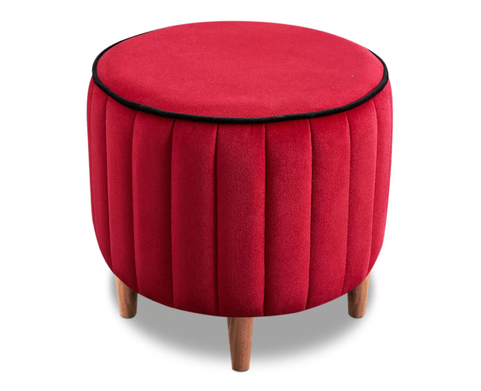 Σκαμπώ Lindy βελούδινο χρώμα κόκκινο 40x40x40εκ. | Mypouf.gr Σκαμπώ Lindy βελούδινο χρώμα κόκκινο 40x40x40εκ. | Mypouf.gr