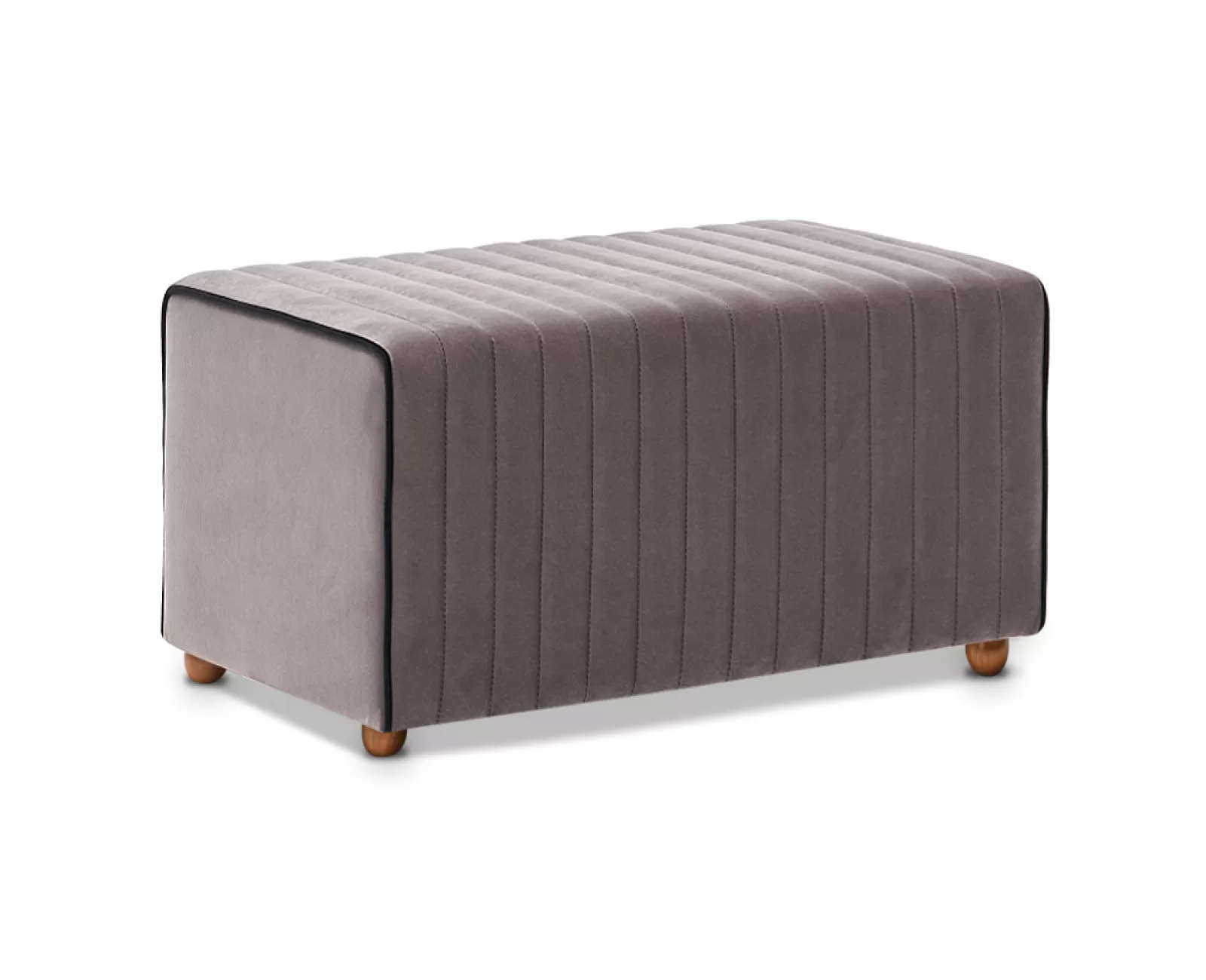 Σκαμπώ Mabel βελούδινο χρώμα γκρι 80x40x40εκ. | Mypouf.gr Σκαμπώ Mabel βελούδινο χρώμα γκρι 80x40x40εκ. | Mypouf.gr