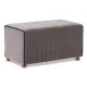 Σκαμπώ Mabel βελούδινο χρώμα γκρι 80x40x40εκ. | Mypouf.gr Σκαμπώ Mabel βελούδινο χρώμα γκρι 80x40x40εκ. | Mypouf.gr