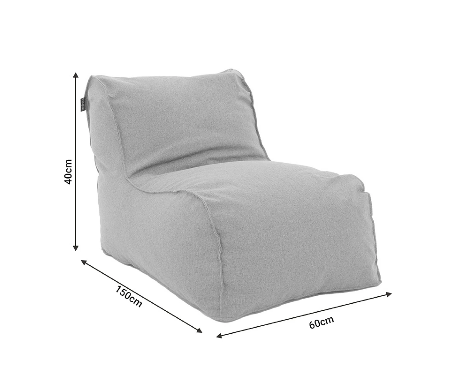 Πουφ Ξαπλώστρα Lara Αδιάβροχο Μπεζ | Mypouf.gr