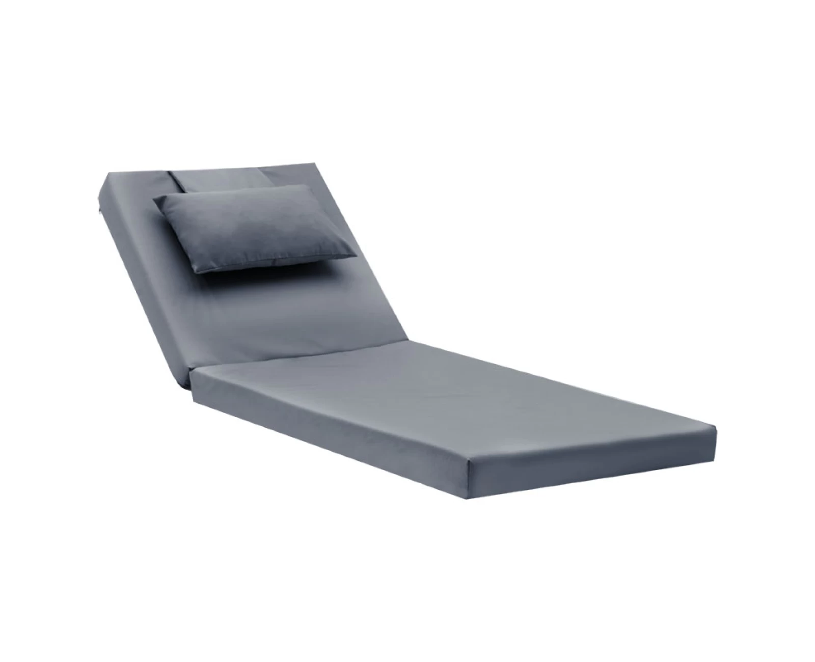 Μαξιλάρι Ξαπλώστρας Sunset Ύφασμα Γκρι 60X185X10Εκ | Mypouf.gr