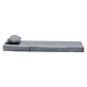 Μαξιλάρι Ξαπλώστρας Sadie Ύφασμα Γκρι 65X185X15Εκ | Mypouf.gr Μαξιλάρι Ξαπλώστρας Sadie Ύφασμα Γκρι 65X185X15Εκ | Mypouf.gr