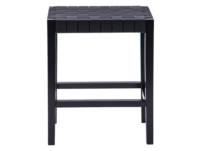 Σκαμπό Ridley Ξύλο-Pu Μαύρο 51X34X61.5Εκ