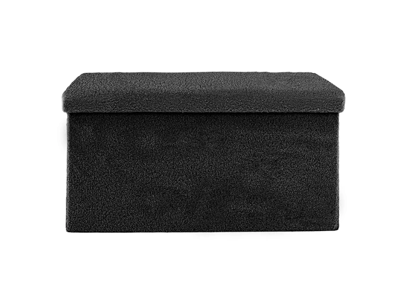 Σκαμπό-Μπαούλο Forward Ύφασμα Μπουκλέ Ανθρακί 76X38X38Εκ