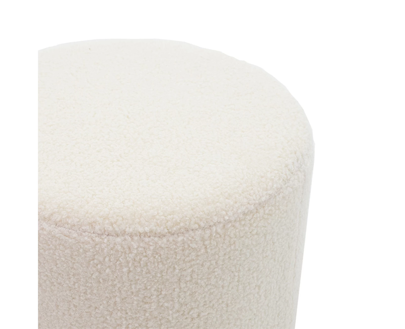 Σκαμπό Dash Μπουκλέ Κρεμ-Χρυσό Φ35X35Εκ | Mypouf.gr Σκαμπό Dash Μπουκλέ Κρεμ-Χρυσό Φ35X35Εκ | Mypouf.gr