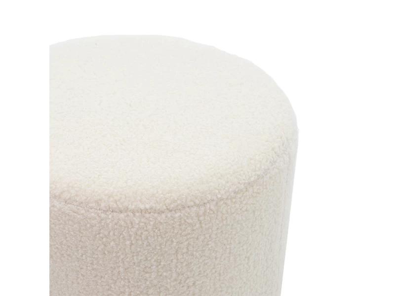 Σκαμπό Dash Μπουκλέ Κρεμ-Χρυσό Φ35X35Εκ