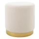 Σκαμπό Dash Μπουκλέ Κρεμ-Χρυσό Φ35X35Εκ | Mypouf.gr Σκαμπό Dash Μπουκλέ Κρεμ-Χρυσό Φ35X35Εκ | Mypouf.gr