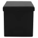 Σκαμπό-Μπαούλο Crystal Pu Μαύρο 38X38X38Εκ | Mypouf.gr Σκαμπό-Μπαούλο Crystal Pu Μαύρο 38X38X38Εκ | Mypouf.gr