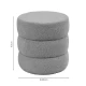Σκαμπό-Πουφ Kioto Μπουκλέ Καφέ Φ40X40Εκ | Mypouf.gr Σκαμπό-Πουφ Kioto Μπουκλέ Καφέ Φ40X40Εκ | Mypouf.gr