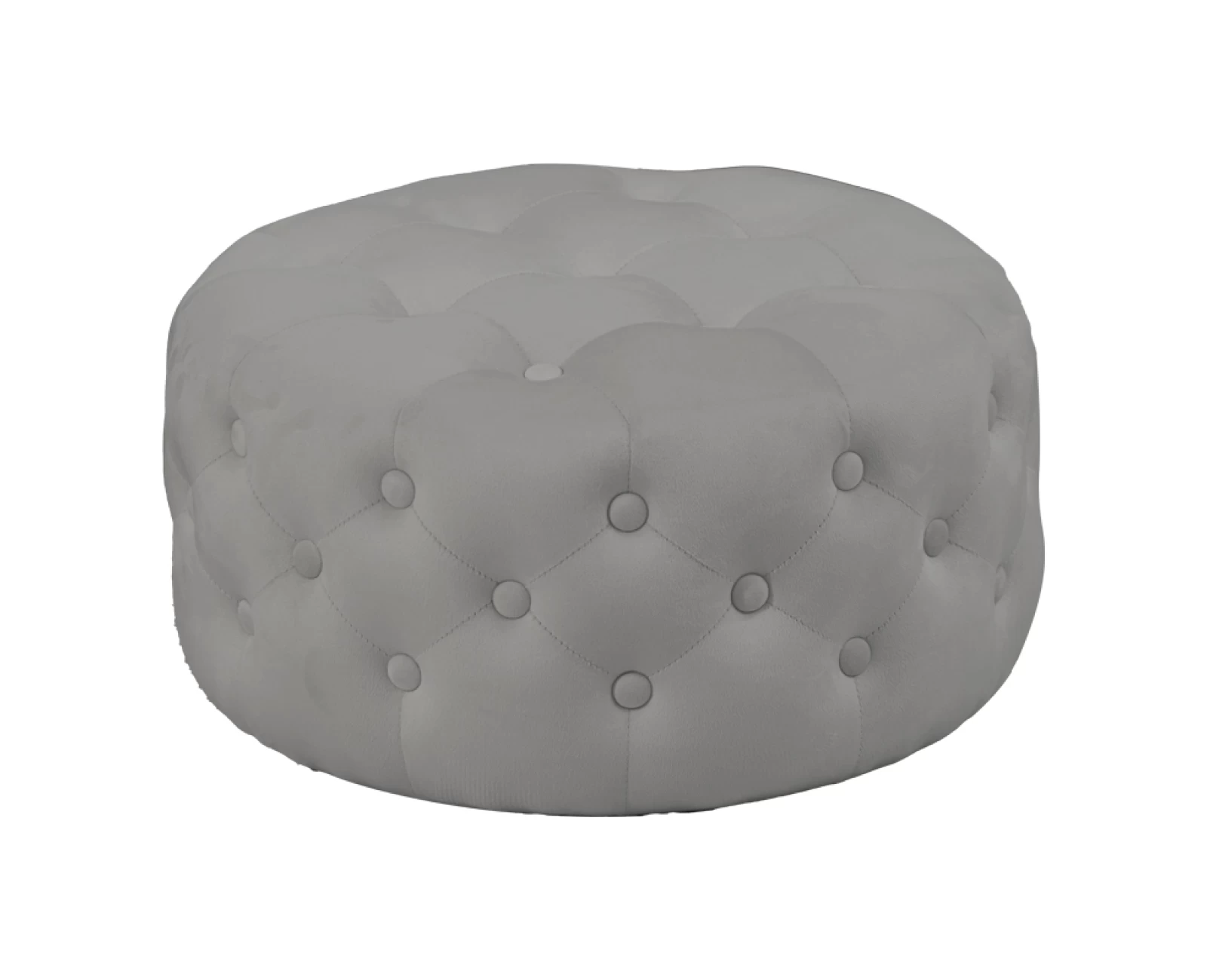 Σκαμπό-Πουφ Ferdia Βελούδο Γκρι Φ59X28.5Εκ | Mypouf.gr Σκαμπό-Πουφ Ferdia Βελούδο Γκρι Φ59X28.5Εκ | Mypouf.gr