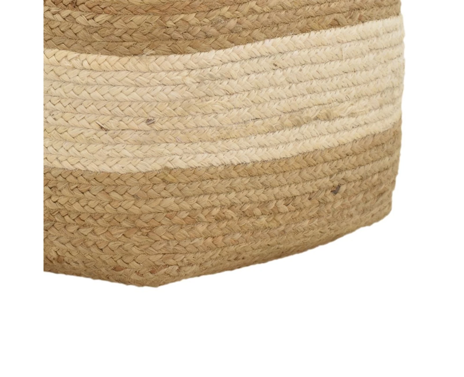 Σκαμπό-Πουφ Sofian Inart Μπεζ 100% Γιούτα 40X40X35Εκ | Mypouf.gr