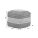 Σκαμπό-Πουφ Sofian Inart Μπεζ 100% Γιούτα 40X40X35Εκ | Mypouf.gr