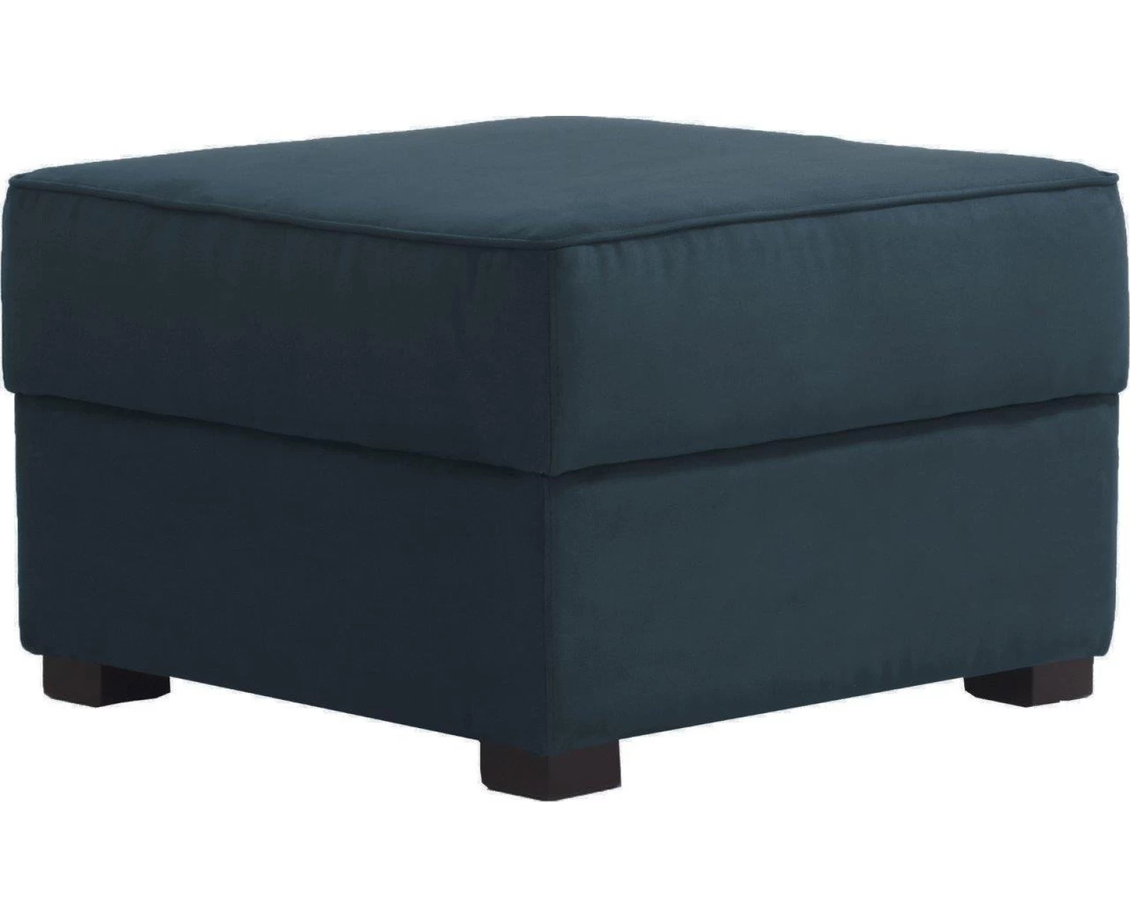 Πουφ Noel-Μπλε - Γκρι από Μασίφ Ξύλο  68 x  68  x  45 εκ. | Mypouf.gr