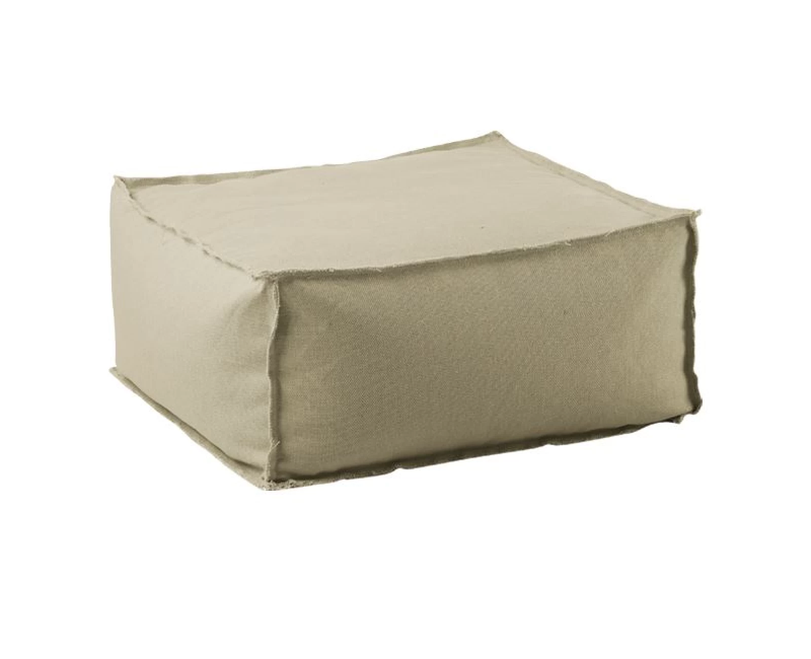 Depo Πουφ Σκαμπό, 100% Αδιάβροχο, Ύφασμα Sand, Αποσπώμενο Κάλυμμα 60x60x28cm | Mypouf.gr