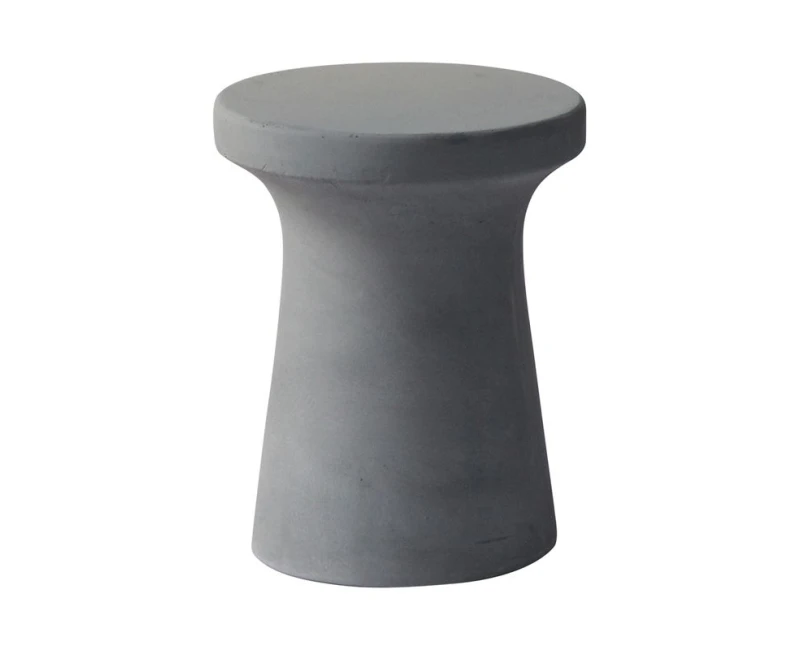 Concrete Σκαμπό Κήπου - Βεράντας, Cement Grey Φ.35cm H.45cm