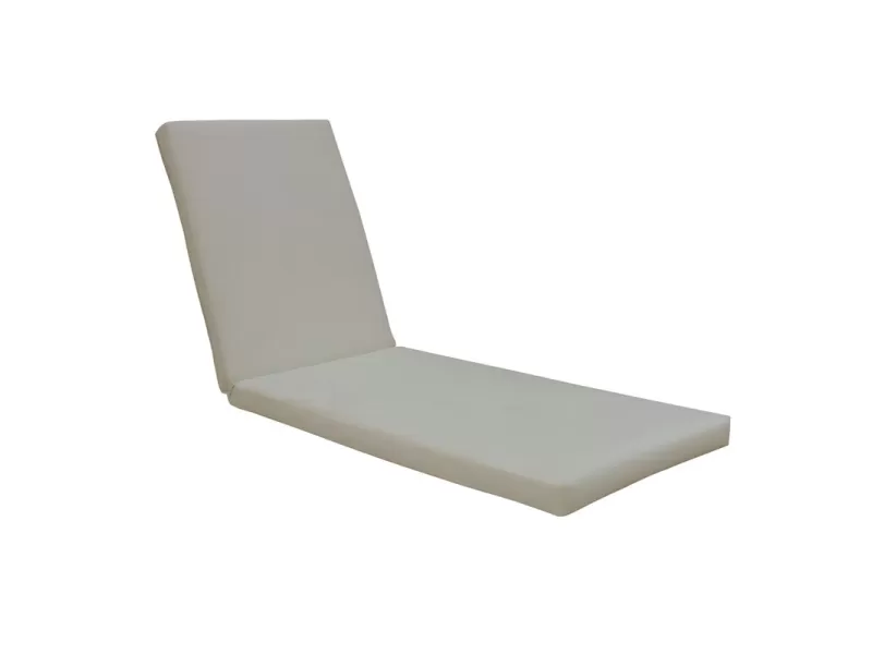 Sunlounger Μαξιλάρι Ξαπλώστρας Ύφασμα Sandy Water Repellent, Foam+Polyester Φερμουάρ-Velcro 196(78+118)x60x7cm