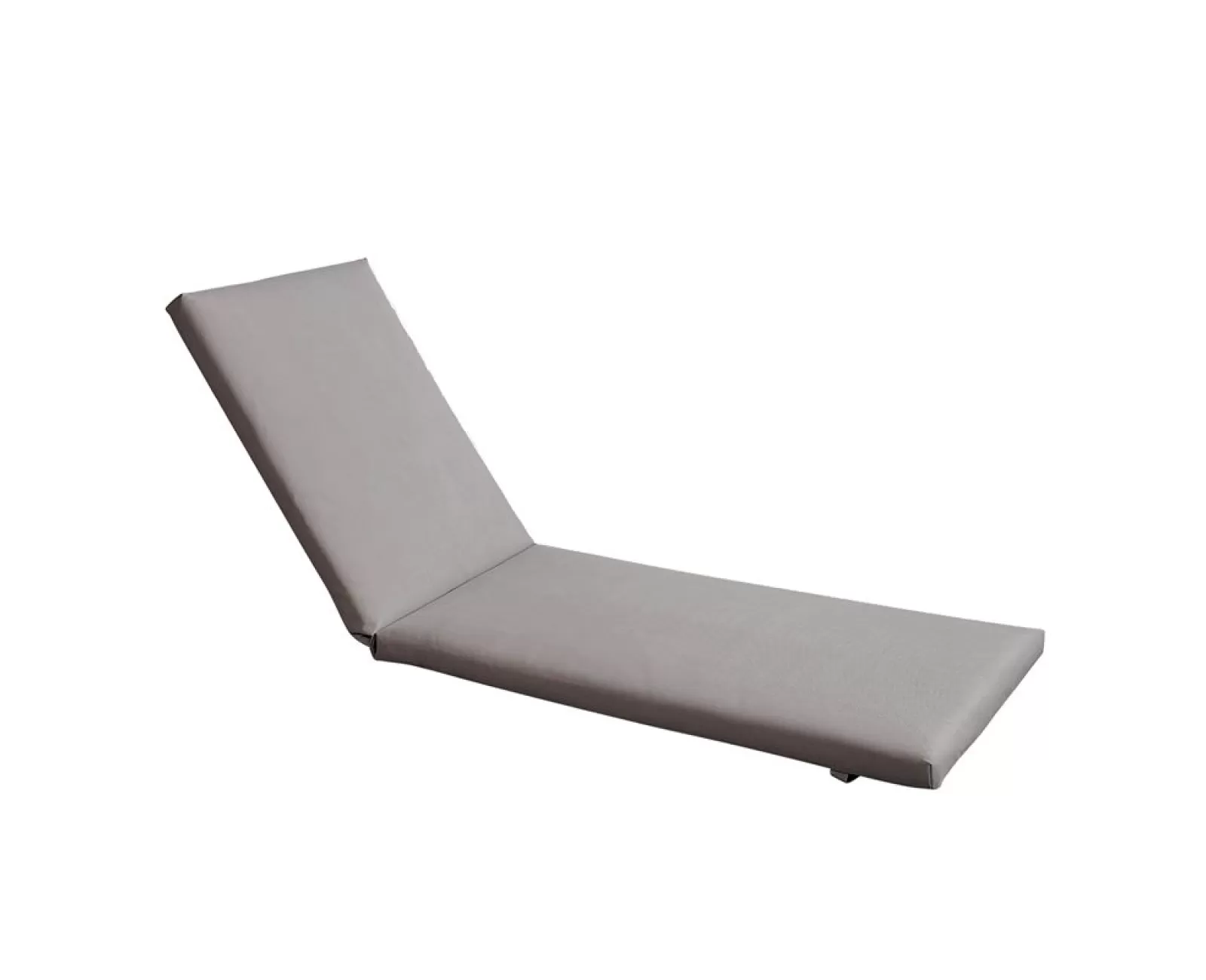 Sunlounger Μαξιλάρι Ξαπλώστρας Textilene Γκρι Με Φερμουάρ & Velcro (Foam+Polyester) 196(78+118)x60x7cm | Mypouf.gr
