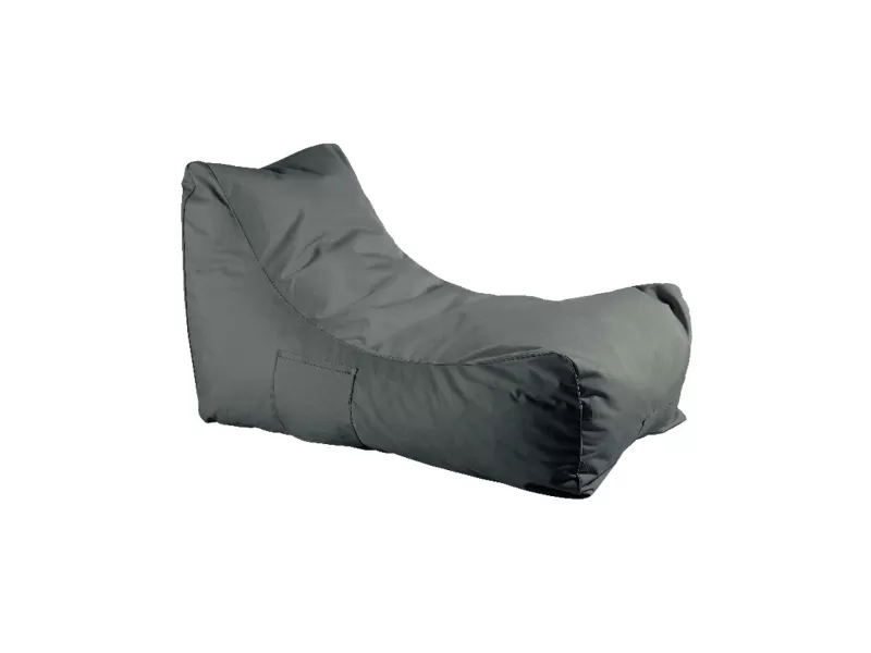 Lazy Πουφ Ανάκλιντρο 100% Αδιάβροχο, Ύφασμα Ανθρακί 70x106x67cm
