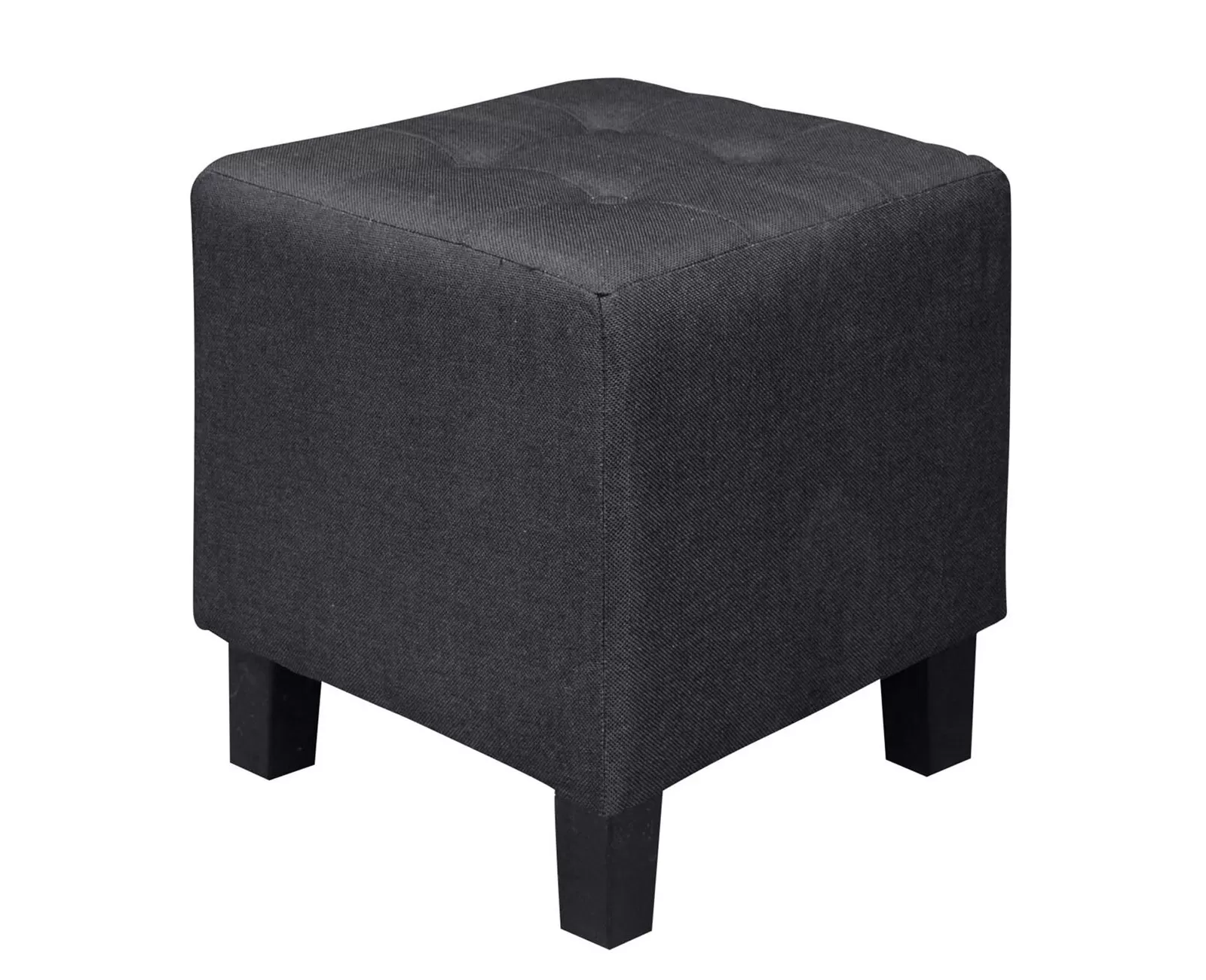 Medea Σκαμπό Βοηθητικό, Ύφασμα Μαύρο 37x37x42cm | Mypouf.gr Medea Σκαμπό Βοηθητικό, Ύφασμα Μαύρο 37x37x42cm | Mypouf.gr