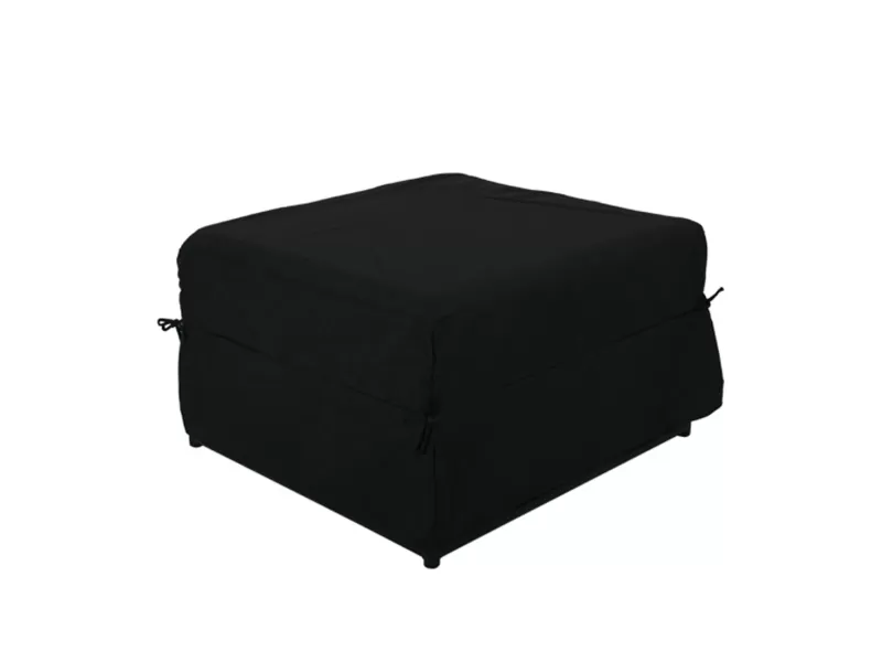 Logan Σκαμπό - Κρεβάτι, Σαλονιού - Καθιστικού, Στρώμα 7Cm, Ύφασμα Μαύρο 72x65x42cm Bed:72x180x42cm