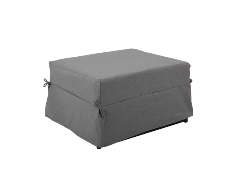 Logan Σκαμπό - Κρεβάτι Σαλονιού - Καθιστικού, Στρώμα 7Cm, Ύφασμα Γκρι 72x65x42cm Bed:72x180x42cm