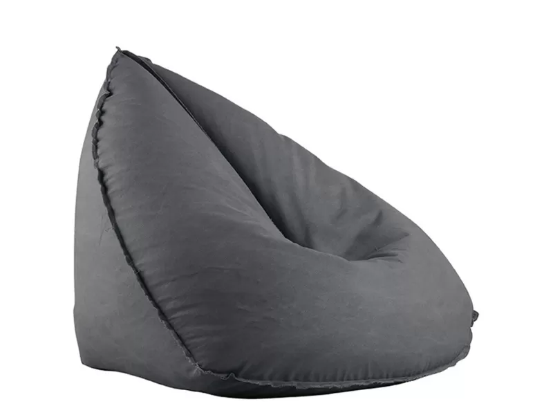 Lagos Πουφ 100% Αδιάβροχο, Ύφασμα Ανθρακί, Αποσπώμενο Κάλυμμα 100x90x85cm