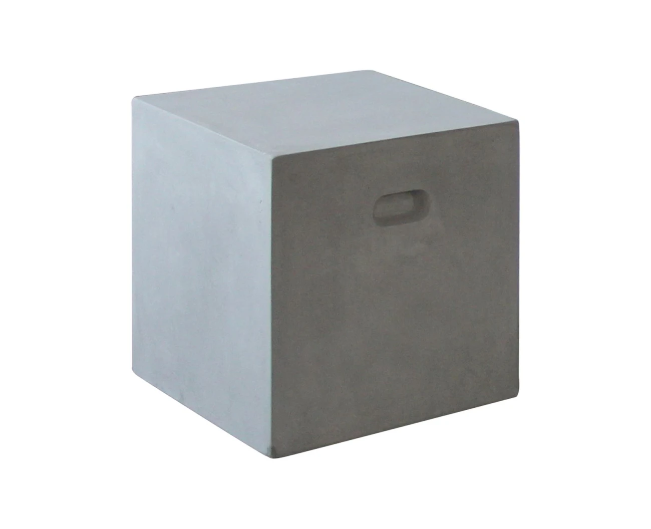 Concrete Cubic Σκαμπό Κήπου - Βεράντας, Cement Grey 37x37x40cm - Εικόνα 2 | Mypouf.gr