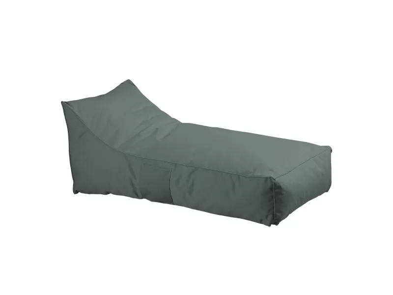 Taco Πουφ Ξαπλώστρα Ανάκλιντρο, 100% Αδιάβροχο Ύφασμα Ανθρακί 70x140x60cm