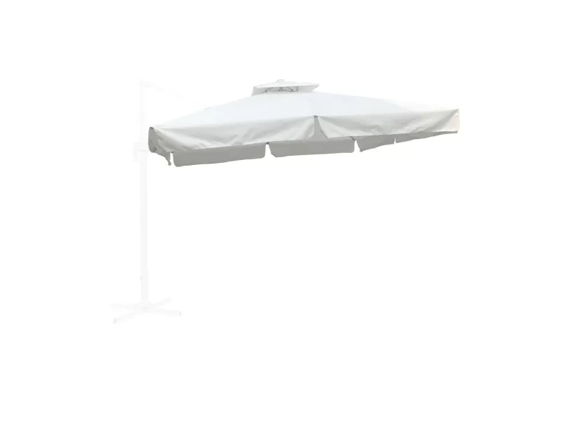 Πανί Ανταλλακτικό Άσπρο Για Ομπρέλα Τηλεσκοπική Hanging 3X3M 3x3m