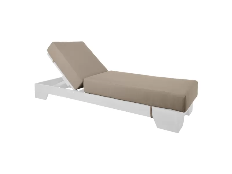 Verano Μαξιλάρι Ξαπλώστρας (B) Ύφ.cappuccino Water Repellent Με Φερμουάρ - Velcro 208(76+132)x69/20cm