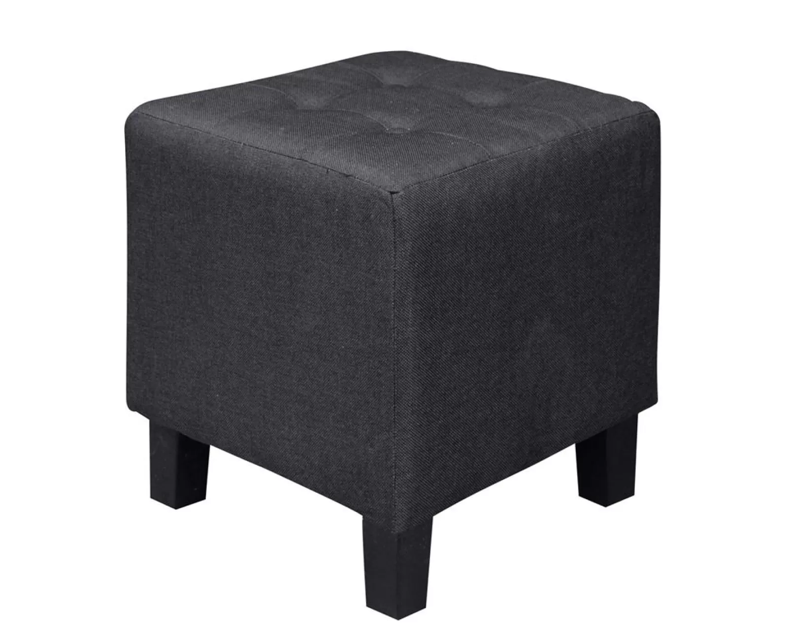 Medea Σκαμπό Βοηθητικό, Ύφασμα Μαύρο 37x37x42cm | Mypouf.gr Medea Σκαμπό Βοηθητικό, Ύφασμα Μαύρο 37x37x42cm | Mypouf.gr