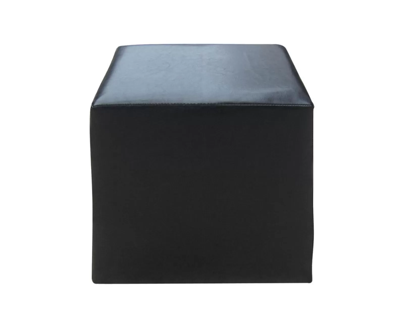 Club Σκαμπό Βοηθητικό, Pu Μαύρο 37x37x42cm | Mypouf.gr