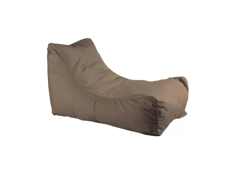 Lazy Πουφ Ανάκλιντρο 100% Αδιάβροχο, Ύφασμα Καφέ 70x106x67cm