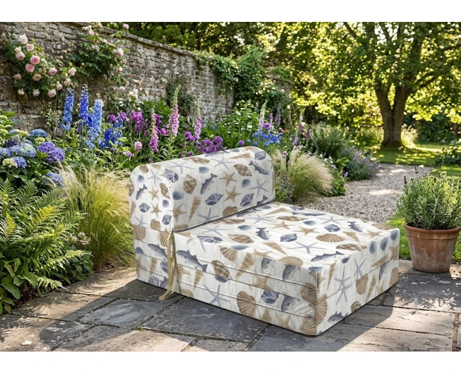 Πολυθρόνα - Κρεβάτι Flip Chair Florina Λονέτα Ύφασμα Oceania design | Mypouf.gr