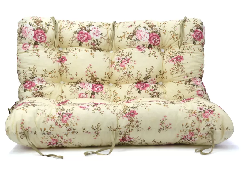 Μαξιλάρι για καναπέ με ενσωματωμένη πλάτη λονέτα - Σχέδιο Floral Rakel 101