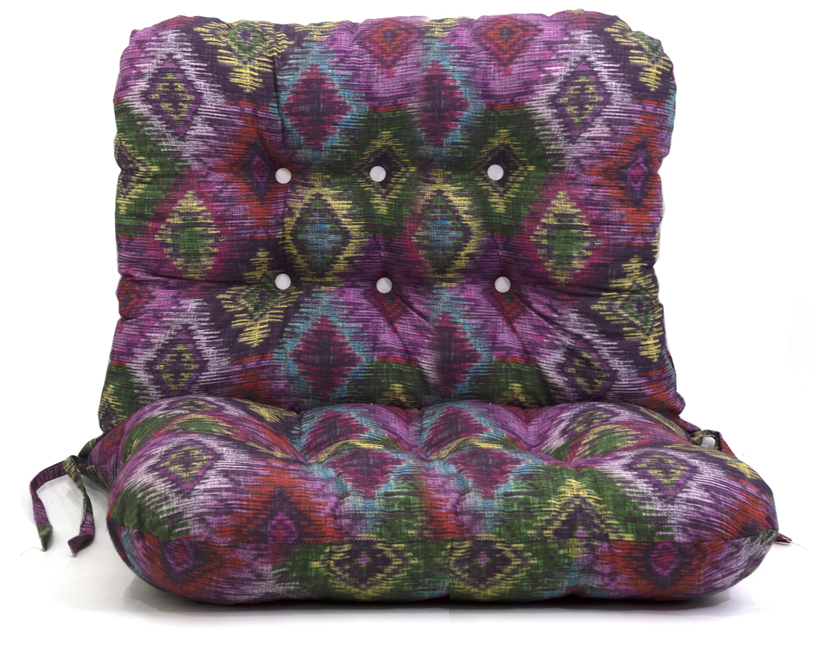 Μαξιλάρι για καναπέ με ενσωματωμένη πλάτη - Λονέτα Ύφασμα More 301 με σχέδιο ρόμβο | Mypouf.gr