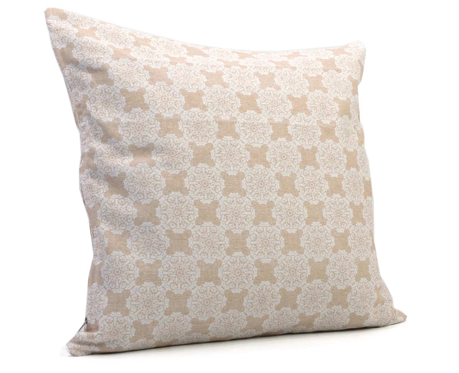 Μαξιλάρι καναπέ - δαπέδου Ύφασμα Λονέτα απόχρωση του σομόν με σχέδιo Kanada - Norman | Mypouf.gr