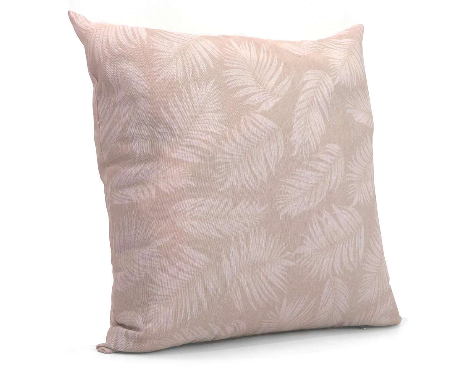 Μαξιλάρι καναπέ - δαπέδου Ύφασμα Λονέτα Frig 301 απόχρωση του σομόν με σχέδιo φύλλα | Mypouf.gr