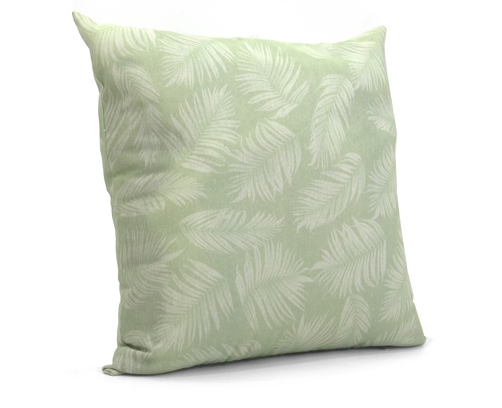 Μαξιλάρι καναπέ - δαπέδου Ύφασμα Λονέτα Frig 701 απόχρωση του πράσινου με σχέδιo φύλλα | Mypouf.gr