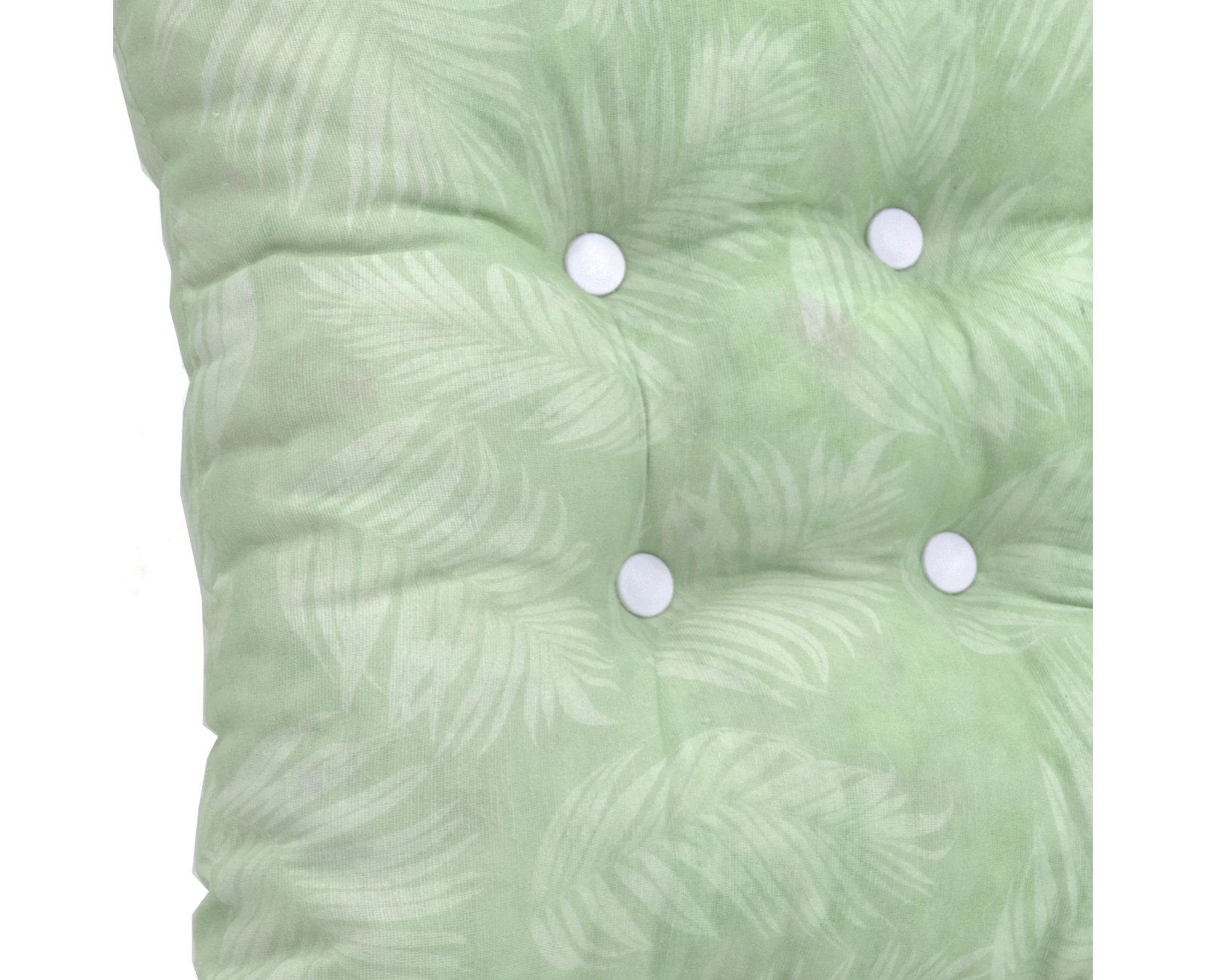 Μαξιλάρι κάθισμα μπαμπού Λονέτα Ύφασμα Frig 701 απόχρωση του πράσινου με σχέδιo φύλλα | Mypouf.gr