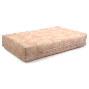 Μαξιλάρι λονέτα ύφασμα για παλέτα Frig 301 απόχρωση του σομόν με σχέδιo φύλλα