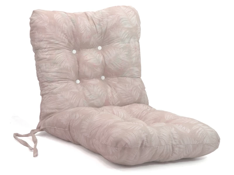 Μαξιλάρι μπαμπού ύφασμα λονέτα με πλάτη Frig 301 απόχρωση του σομόν με σχέδιo φύλλα