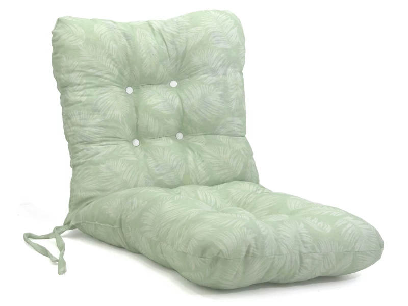 Μαξιλάρι μπαμπού ύφασμα λονέτα με πλάτη Frig 701 απόχρωση του πράσινου με σχέδιo φύλλα