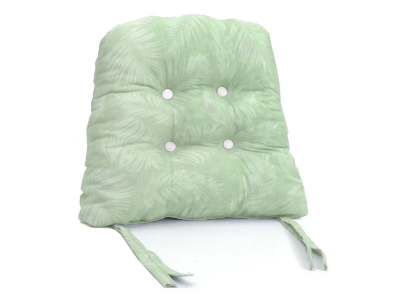 Μαξιλάρι πέταλο κάθισμα μπαμπού - Λονέτα Ύφασμα Frig 701 απόχρωση του πράσινου με σχέδιo φύλλα