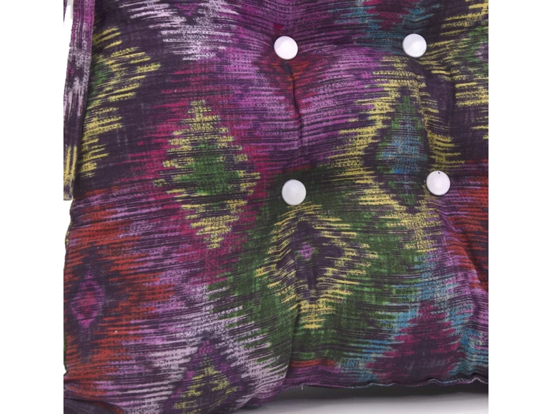 Μαξιλάρι πέταλο κάθισμα μπαμπού - Λονέτα Ύφασμα More 301 με σχέδιο ρόμβο