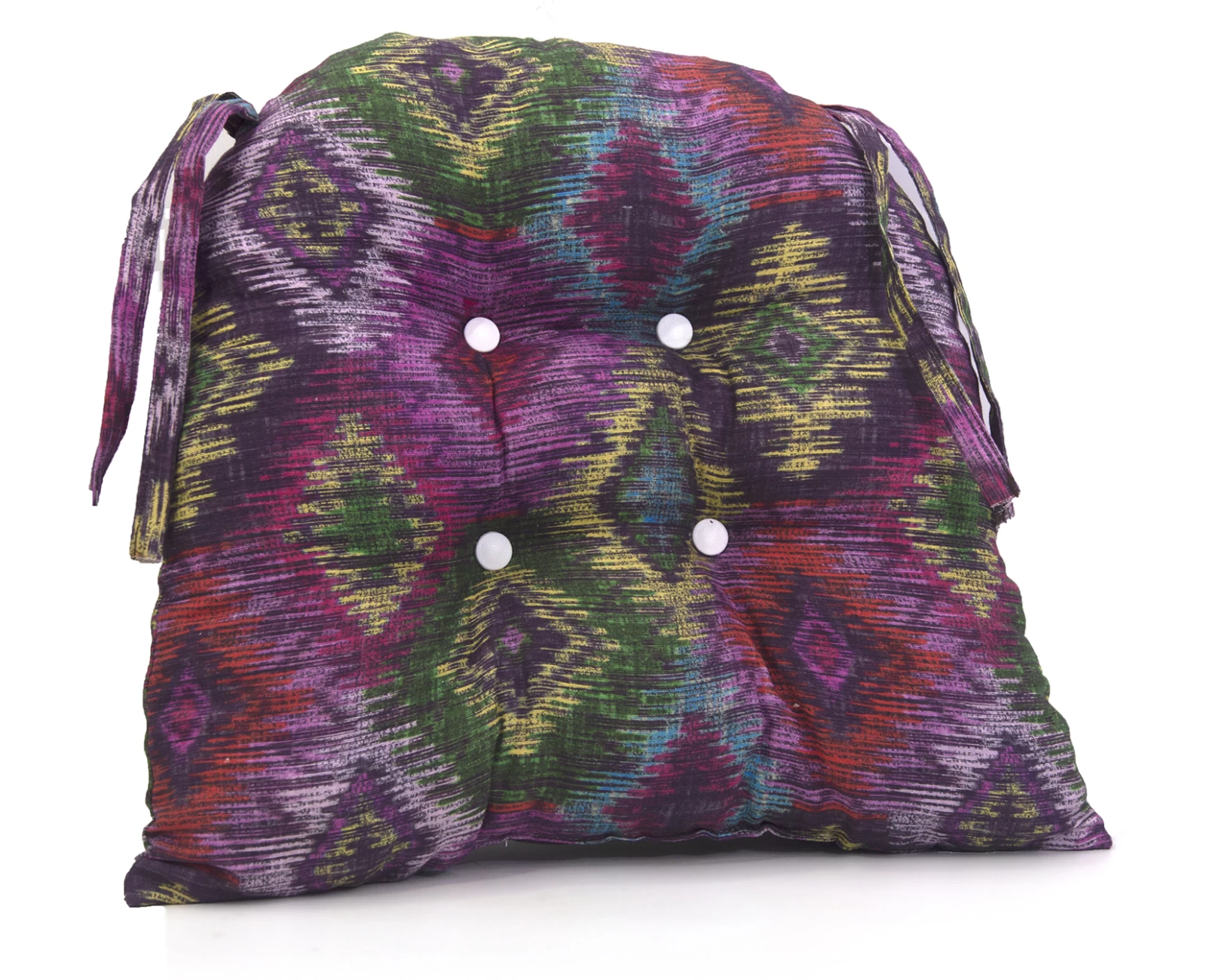 Μαξιλάρι πέταλο κάθισμα μπαμπού - Λονέτα Ύφασμα More 301 με σχέδιο ρόμβο | Mypouf.gr