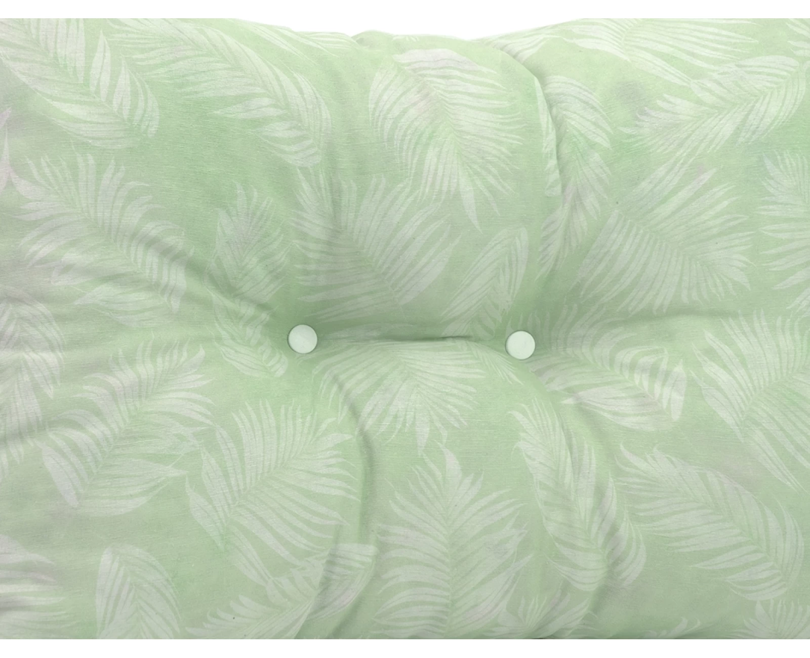 Μαξιλάρι Πλάτης Με 2 Κουμπιά Λονέτα Frig 701 απόχρωση του πράσινου με σχέδιo φύλλα | Mypouf.gr