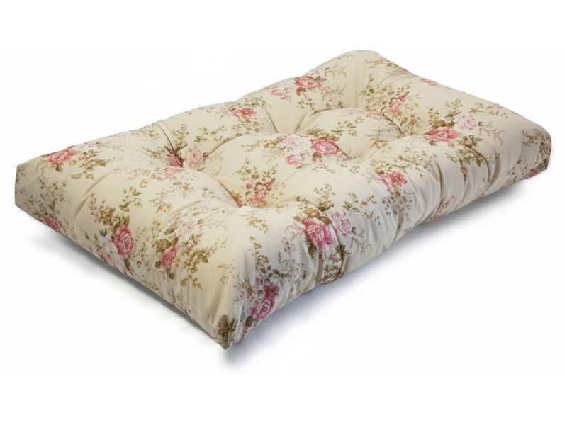 Μαξιλάρι Σχέδιο Floral Rakel 101 λονέτα για παλέτα με κουμπιά - Μπαμπού